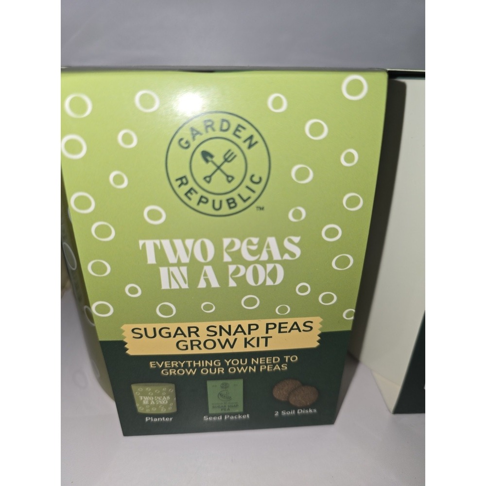Garden Republic Two Peas in a Pod Sugar Snap Pea Growing Kit s24